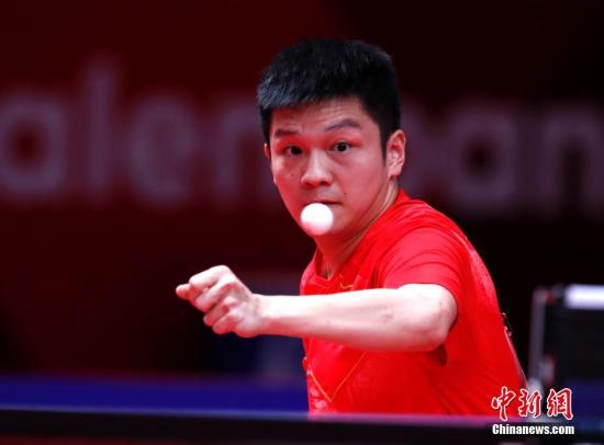 资料图：中国乒乓球选手樊振东。 记者 刘关关 摄